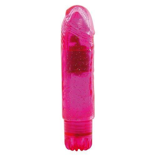 Vibratore Realistico Gleamy Glitter 13,5 cm thumbnail 2