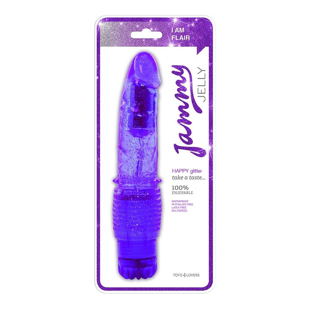 Vibratore Realistico Happy Glitter 21 cm thumbnail 2