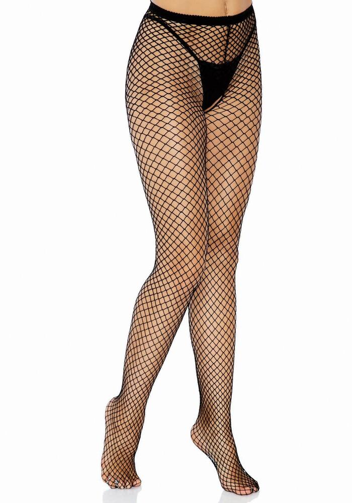 Collant Sexy Fishnet Suspender Nero thumbnail 4