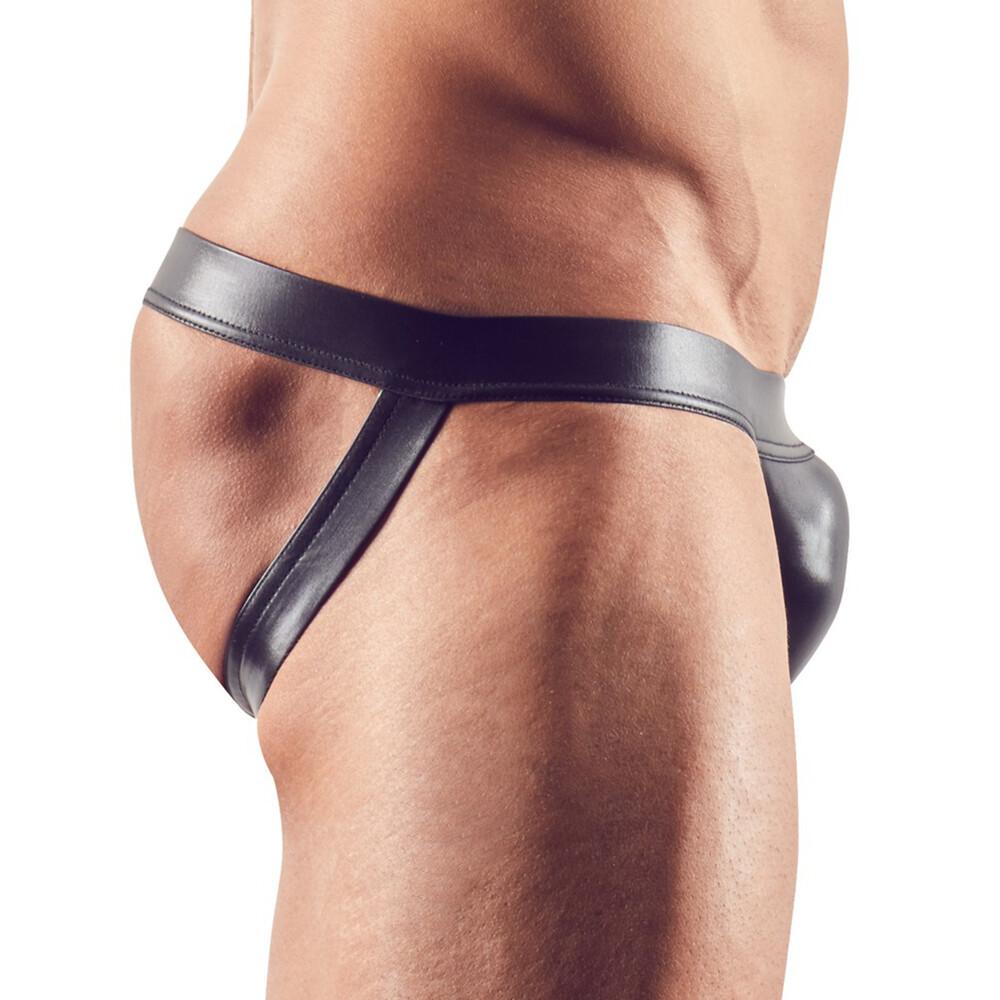 Intimo Uomo Sexy Jock Nero thumbnail 2