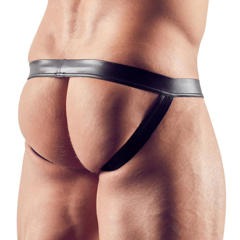 Intimo Uomo Sexy Jock Nero thumbnail 3