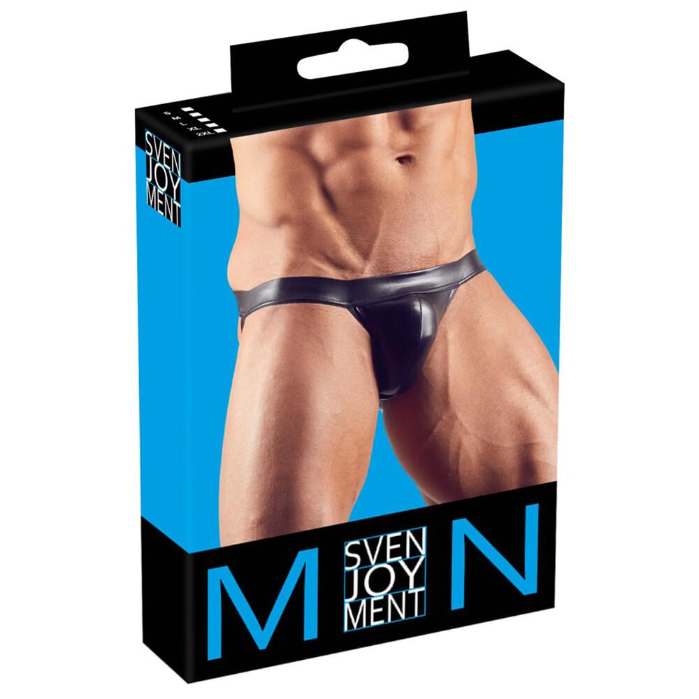 Intimo Uomo Sexy Jock Nero thumbnail 6