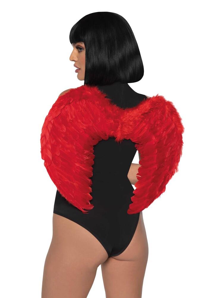 Ali Diavolo Sexy Marabou Feather Rosso thumbnail 2