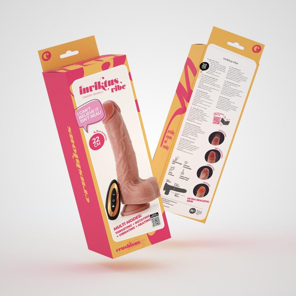 Vibratore Realistico Inviktus 22 cm thumbnail 11