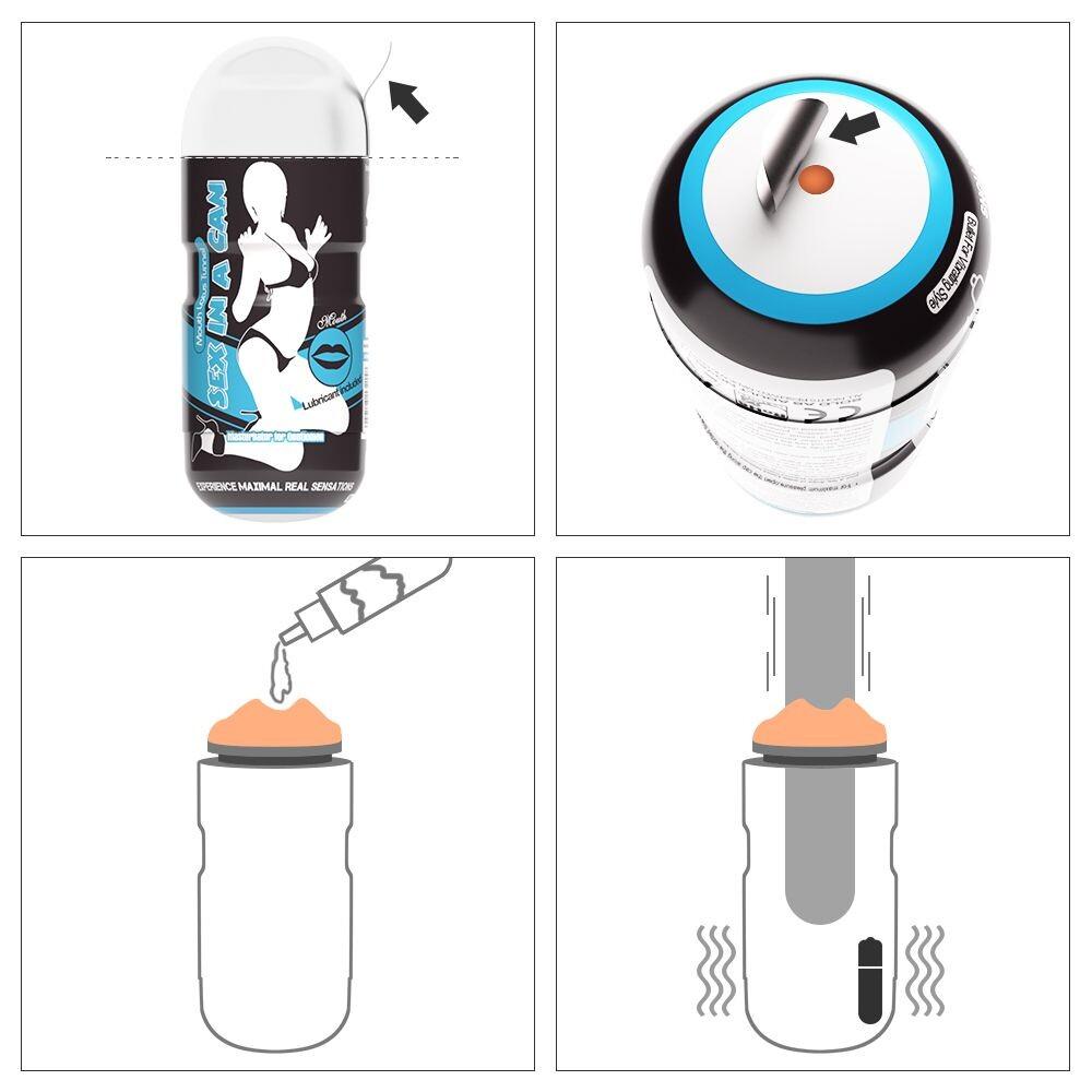 Masturbatore Sexy Mouth Vibro thumbnail 4