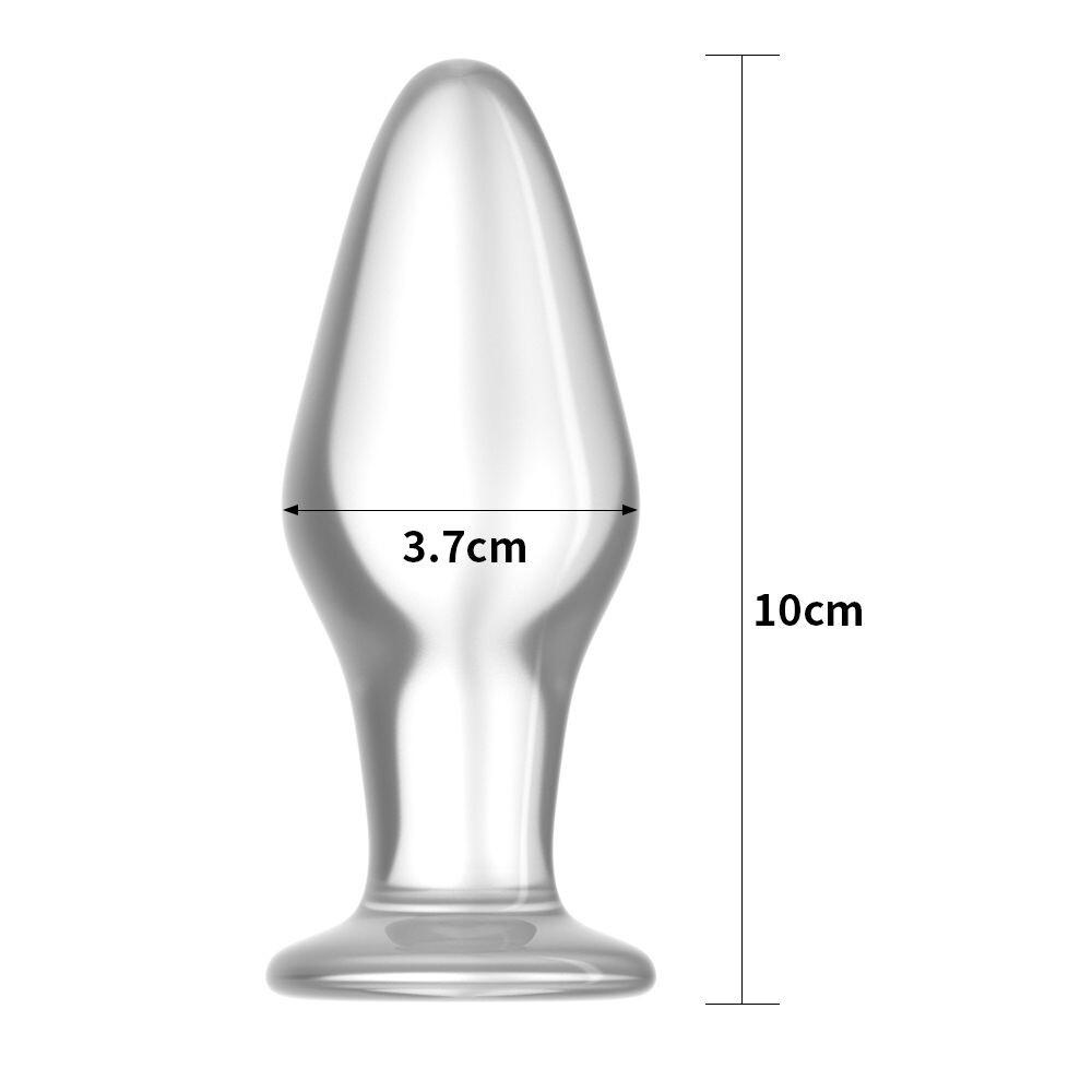 Plug Anale Glass Clear Love thumbnail 2