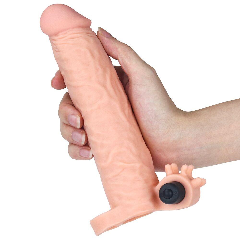 Guaina e Prolunga Pene Vibrante Glory 19 cm - immagine 1