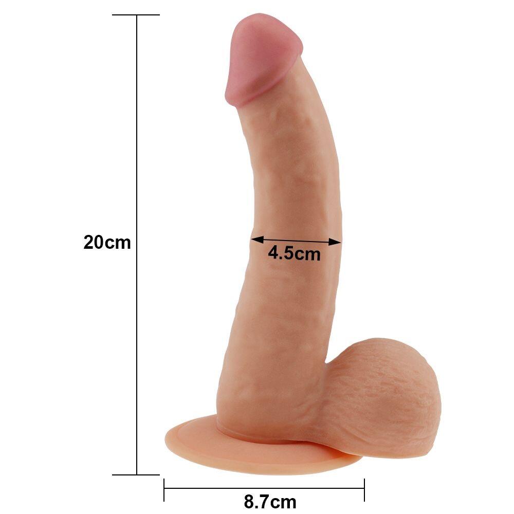 Dildo Realistico Ultra Soft Owen 20 cm thumbnail 3