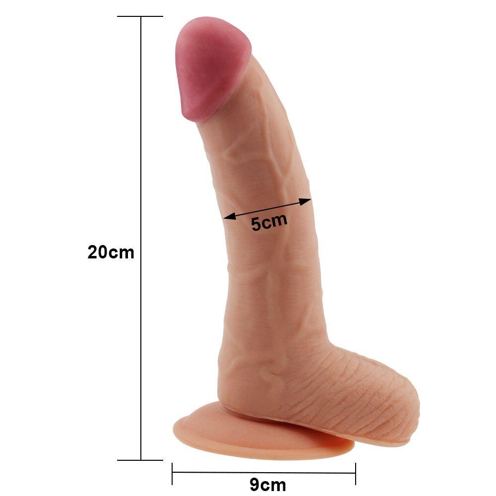 Dildo Realistico Ultra Soft Quentin 22,5 cm thumbnail 4