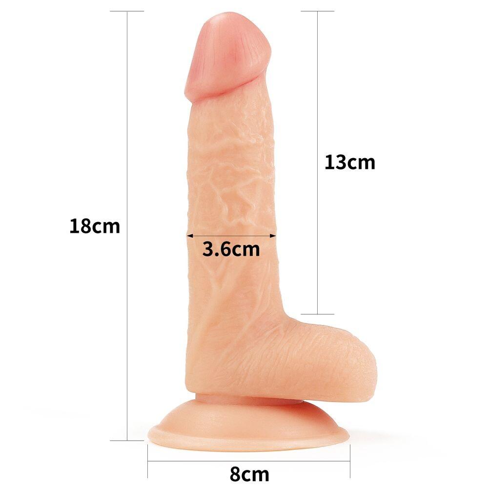 Dildo Realistico Ultra Soft Ronan 18 cm thumbnail 4