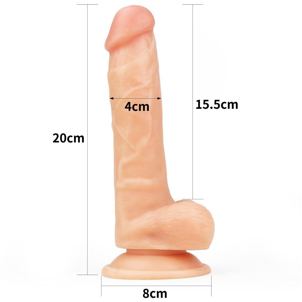 Dildo Realistico Ultra Soft Raul 20 cm thumbnail 4