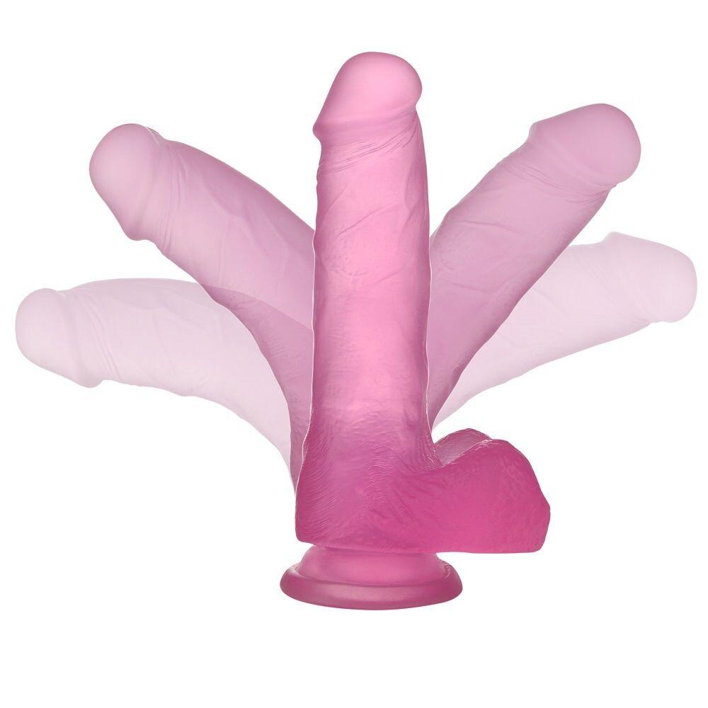 Dildo Realistico Jelly Crystal 17 cm thumbnail 2