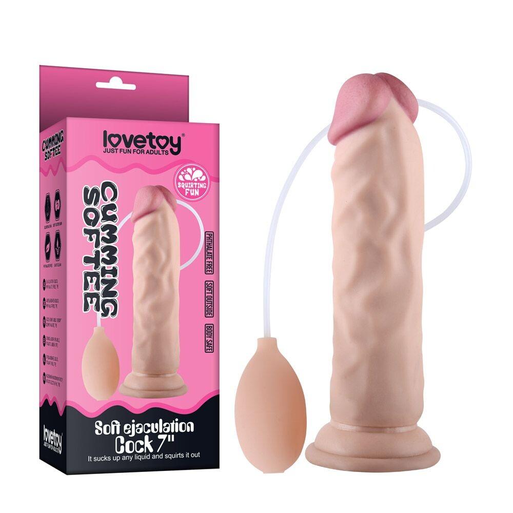 Dildo Realistico Cumming Soft 21,6 cm thumbnail 4