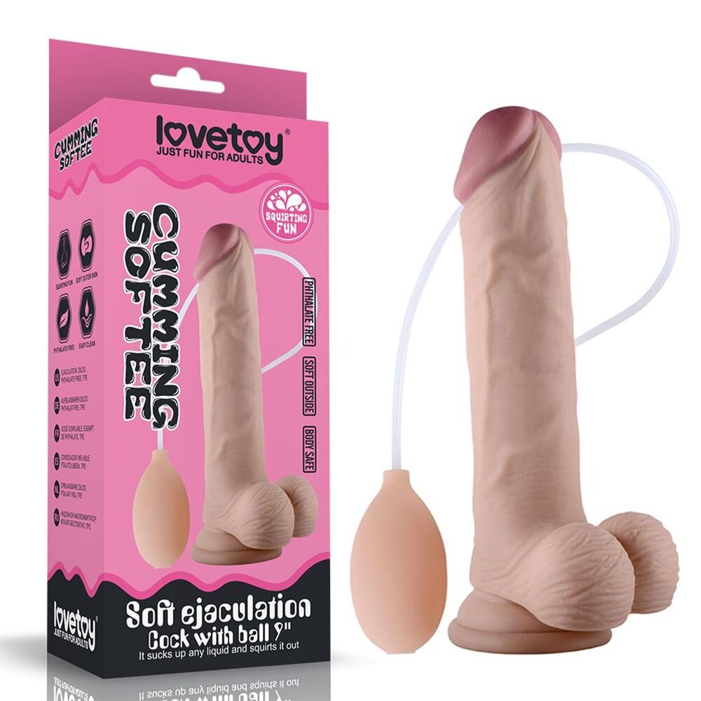 Dildo Realistico Cumming Long 23 cm thumbnail 6