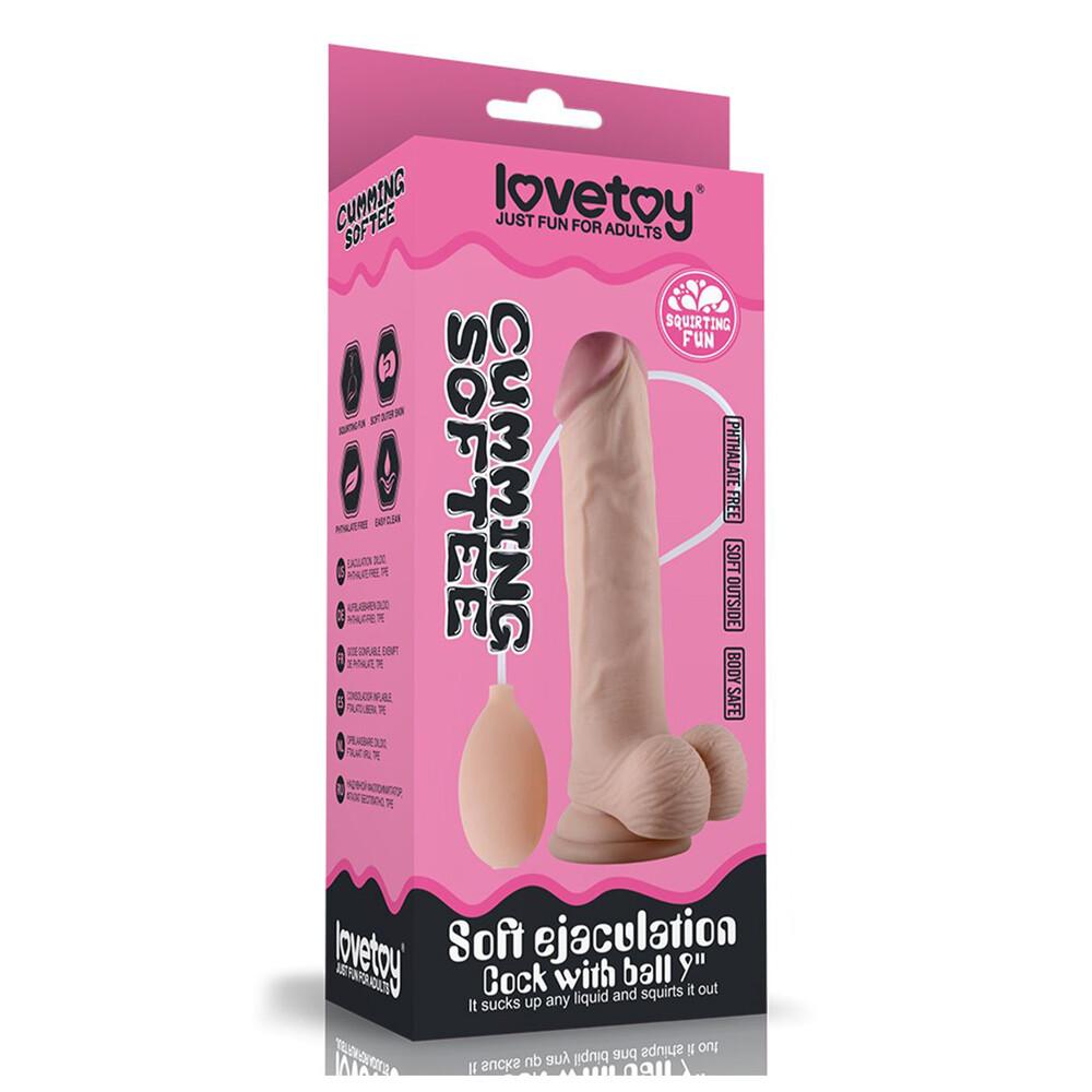 Dildo Realistico Cumming Long 23 cm thumbnail 5