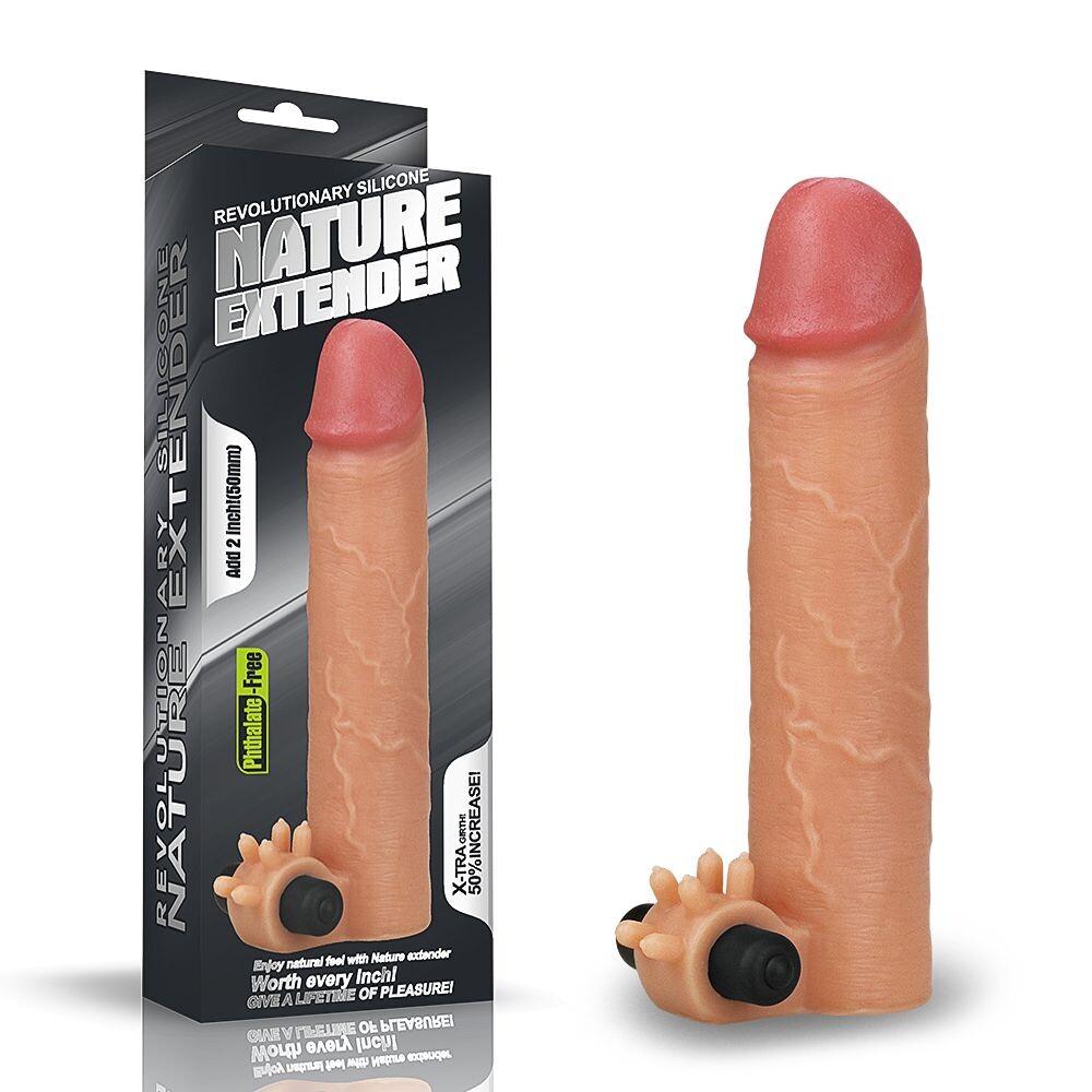 Guaina e Prolunga Pene Nature Vibe 19 cm thumbnail 5