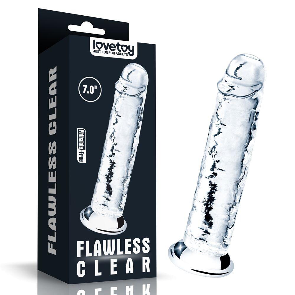 Dildo Realistico Flawless Clear 18 cm thumbnail 7