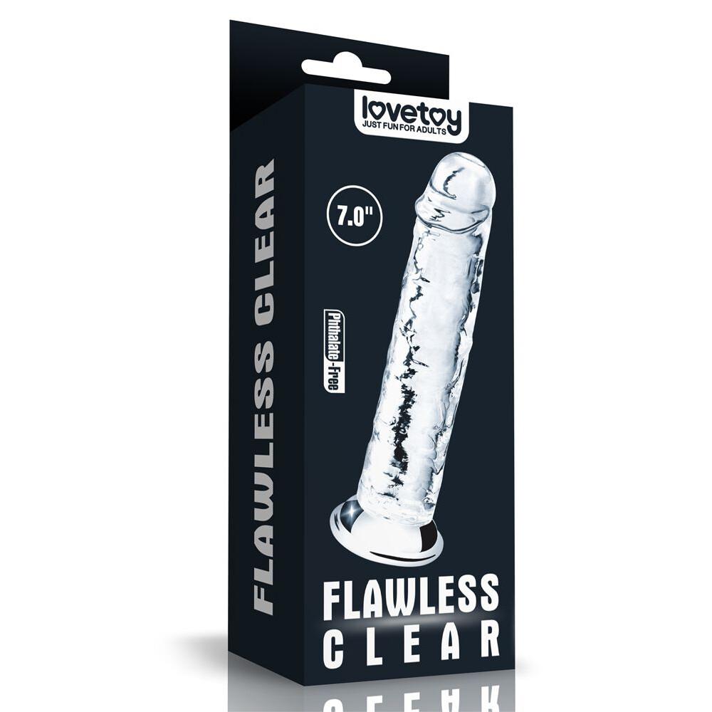 Dildo Realistico Flawless Clear 18 cm thumbnail 6