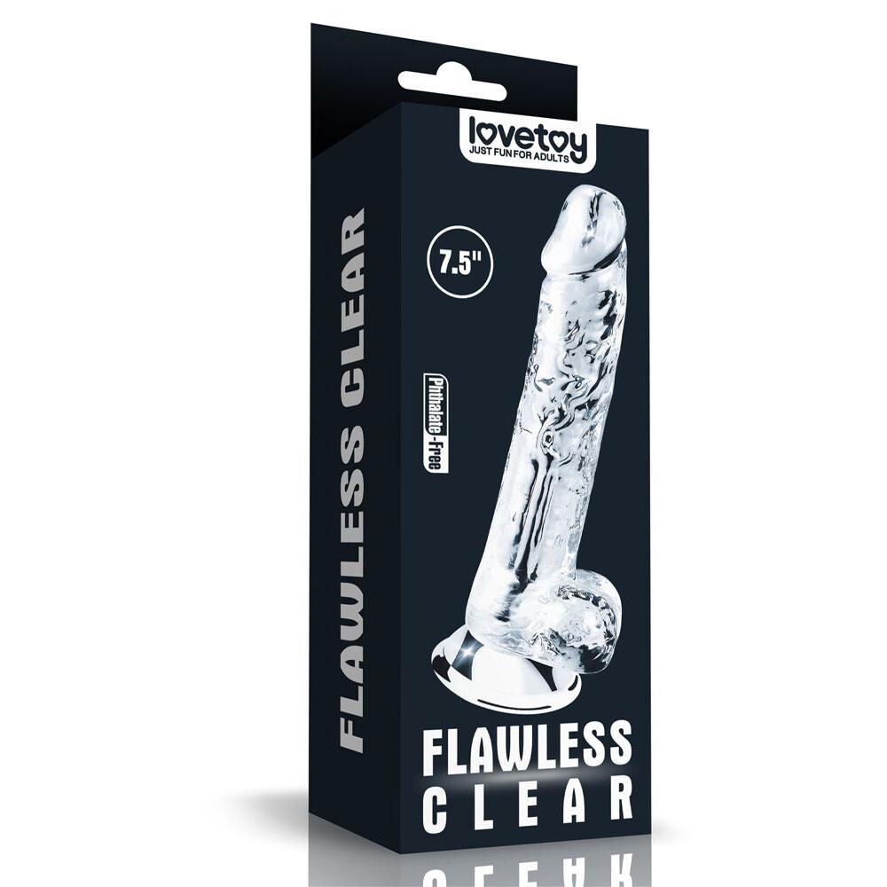Dildo Realistico Flawless Clear Ball 19 cm thumbnail 5