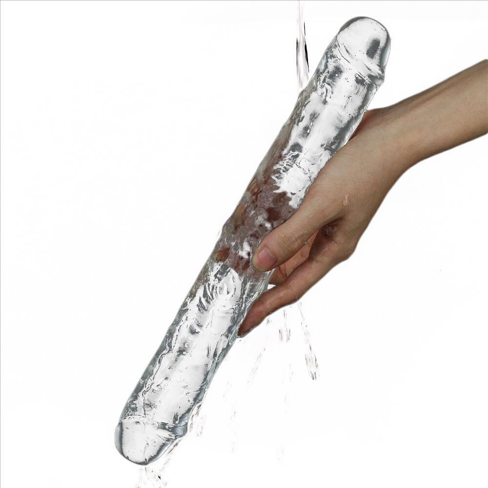 Dildo Doppio Flawless Clear 30 cm thumbnail 3