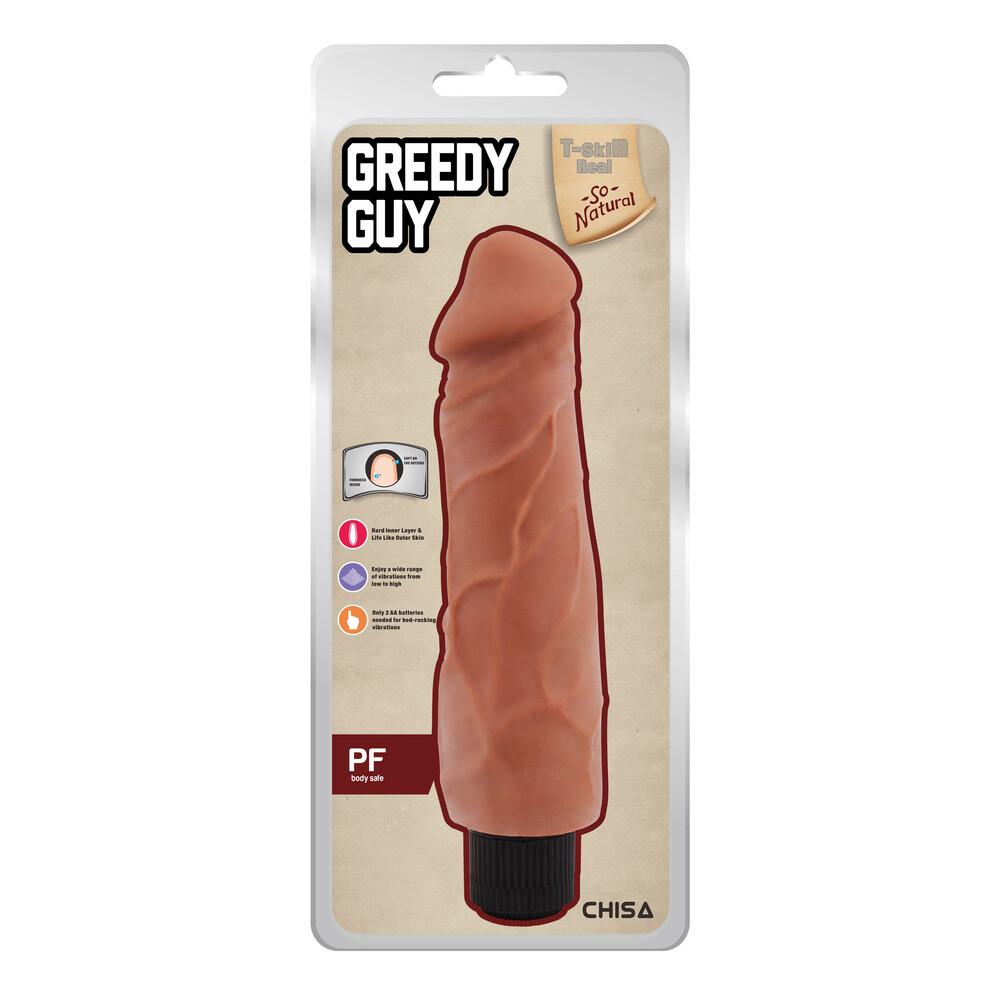 Vibratore Realistico Greedy Guy 24 cm thumbnail 5