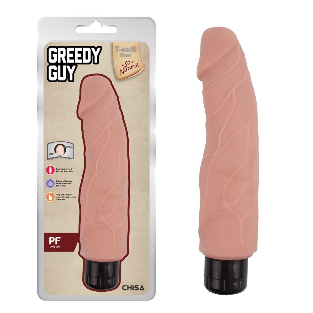 Vibratore Realistico Greedy Guy 24 cm thumbnail 6