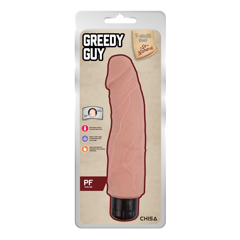 Vibratore Realistico Greedy Guy 24 cm thumbnail 5