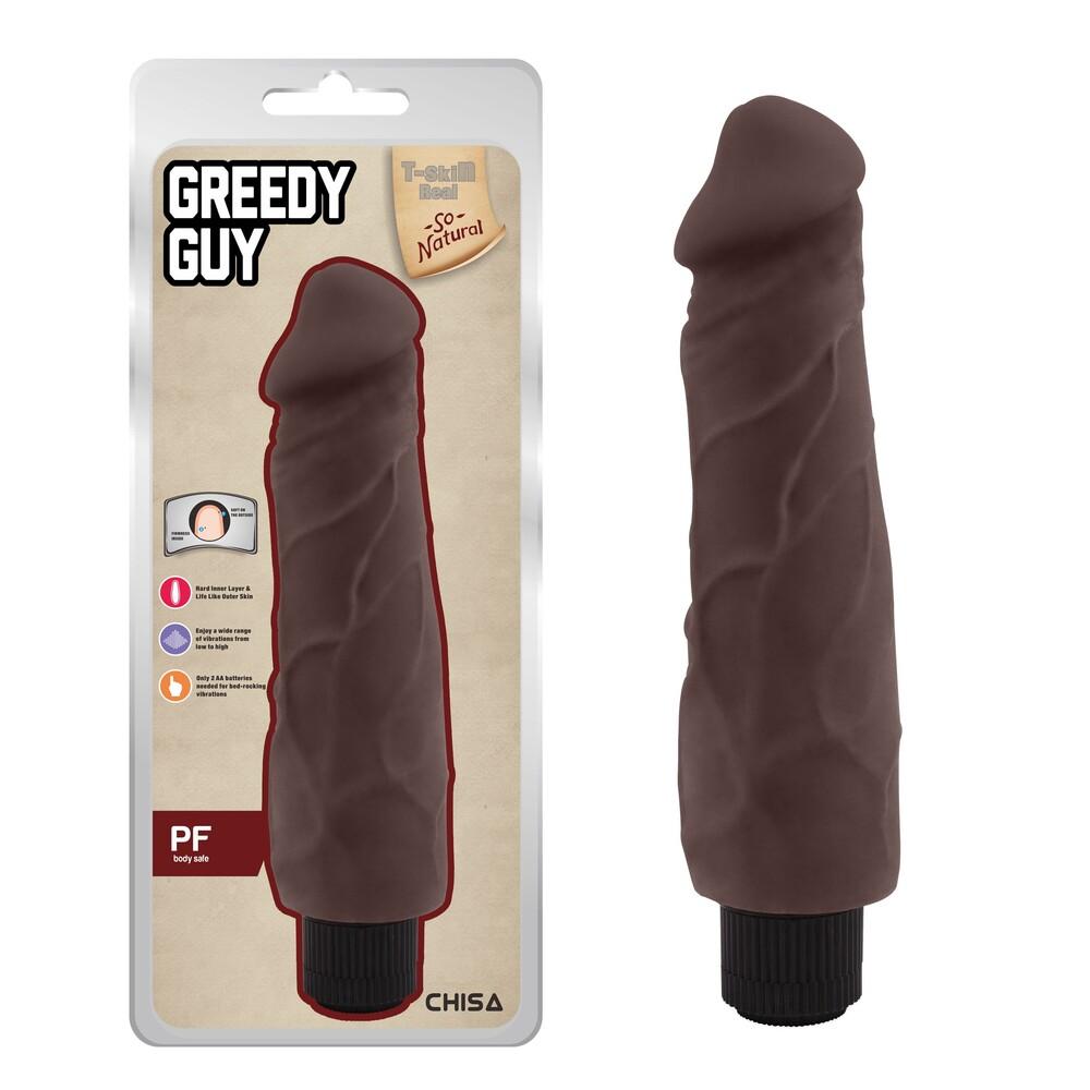 Vibratore Realistico Greedy Guy 24 cm thumbnail 6