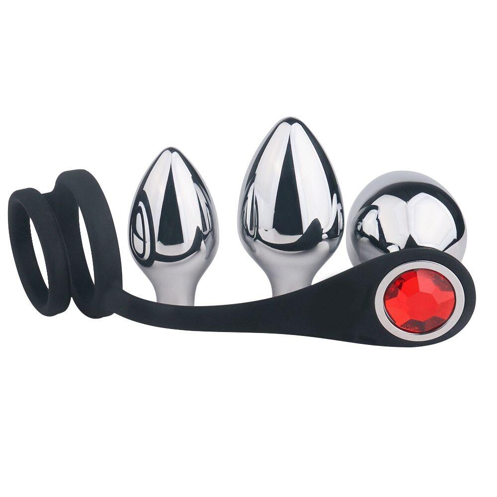Plug Anale e Anello Fallico Pleasure Bully thumbnail 6