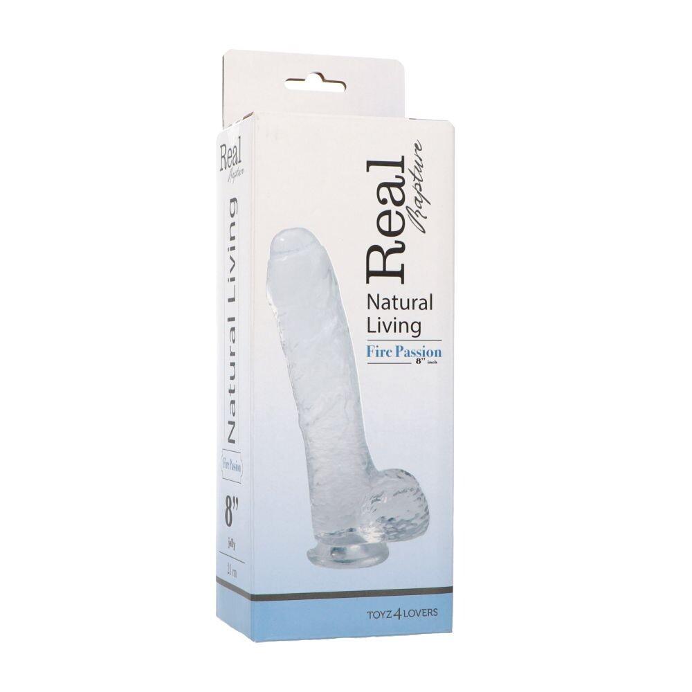 Dildo Realistico Clear Passion 21 cm thumbnail 4