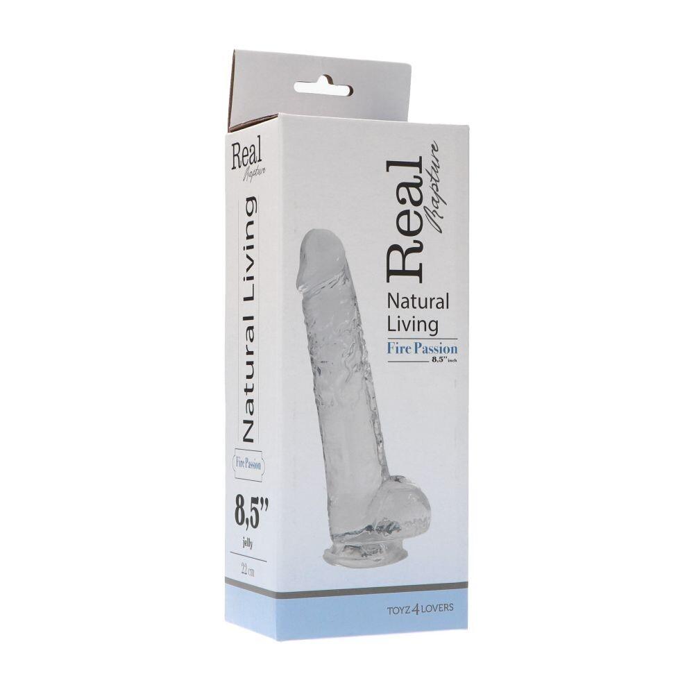 Dildo Realistico Clear Passion 22 cm thumbnail 4