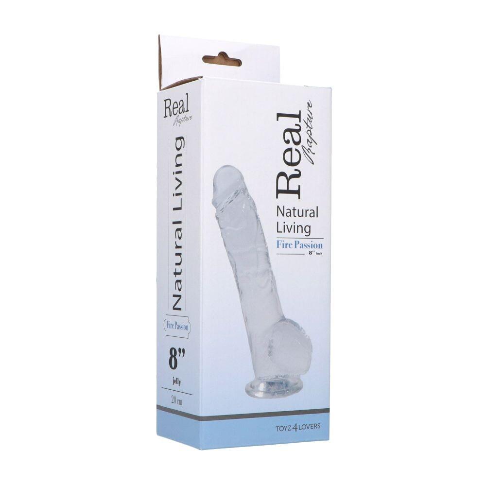 Dildo Realistico Clear Passion 20 cm thumbnail 4