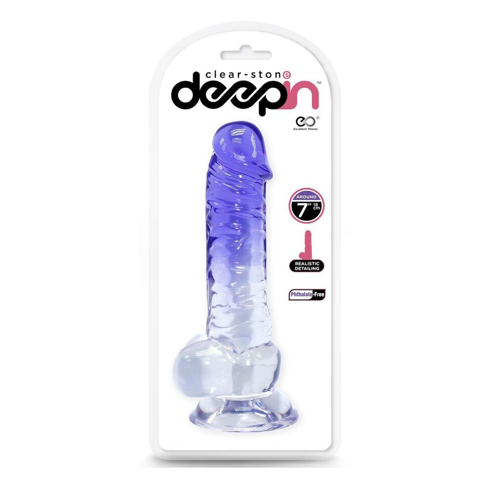 Dildo Realistico Deep Clear Stone 18 cm thumbnail 2