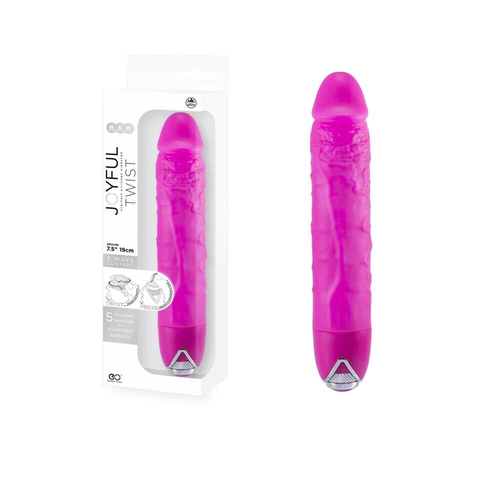 Vibratore Realistico Joyful Twist 24 cm thumbnail 5