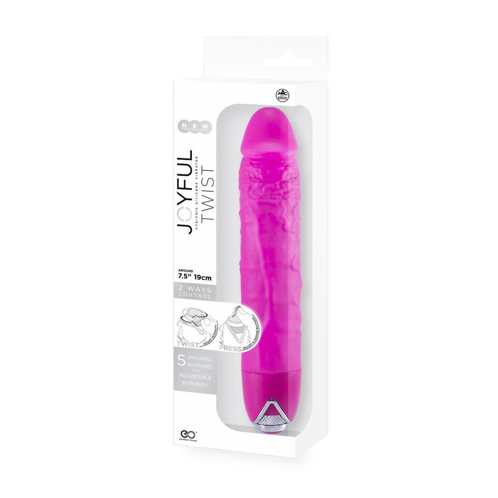 Vibratore Realistico Joyful Twist 24 cm thumbnail 4