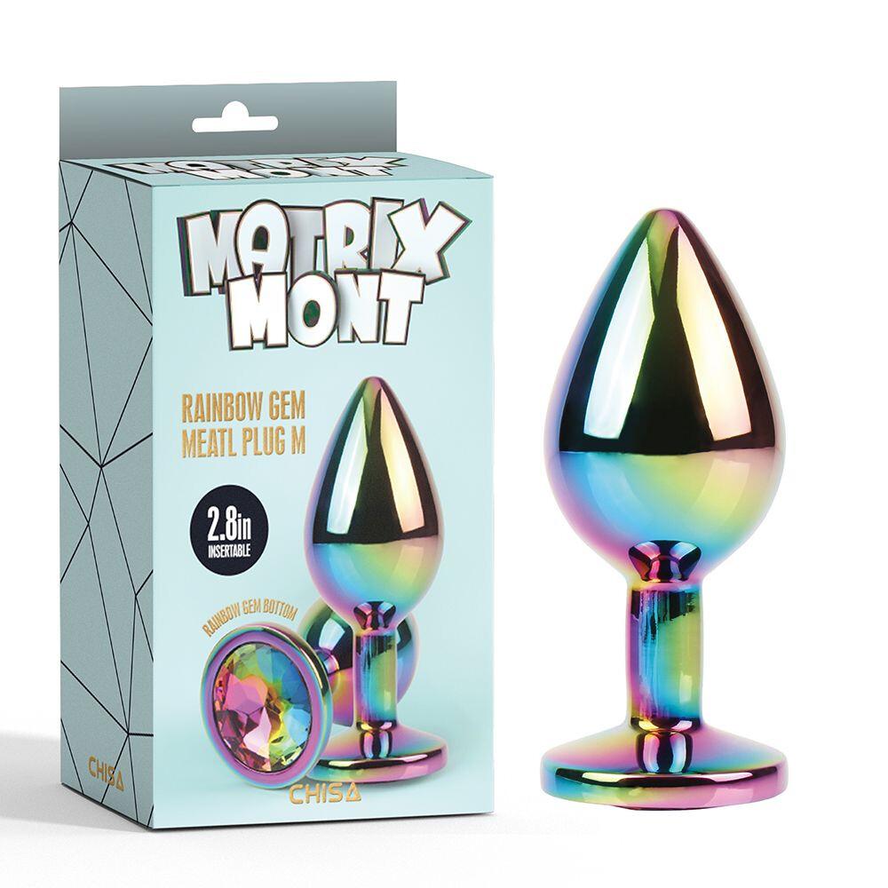 Rainbow Gem Ø 3,3 cm Plug Anale thumbnail 6