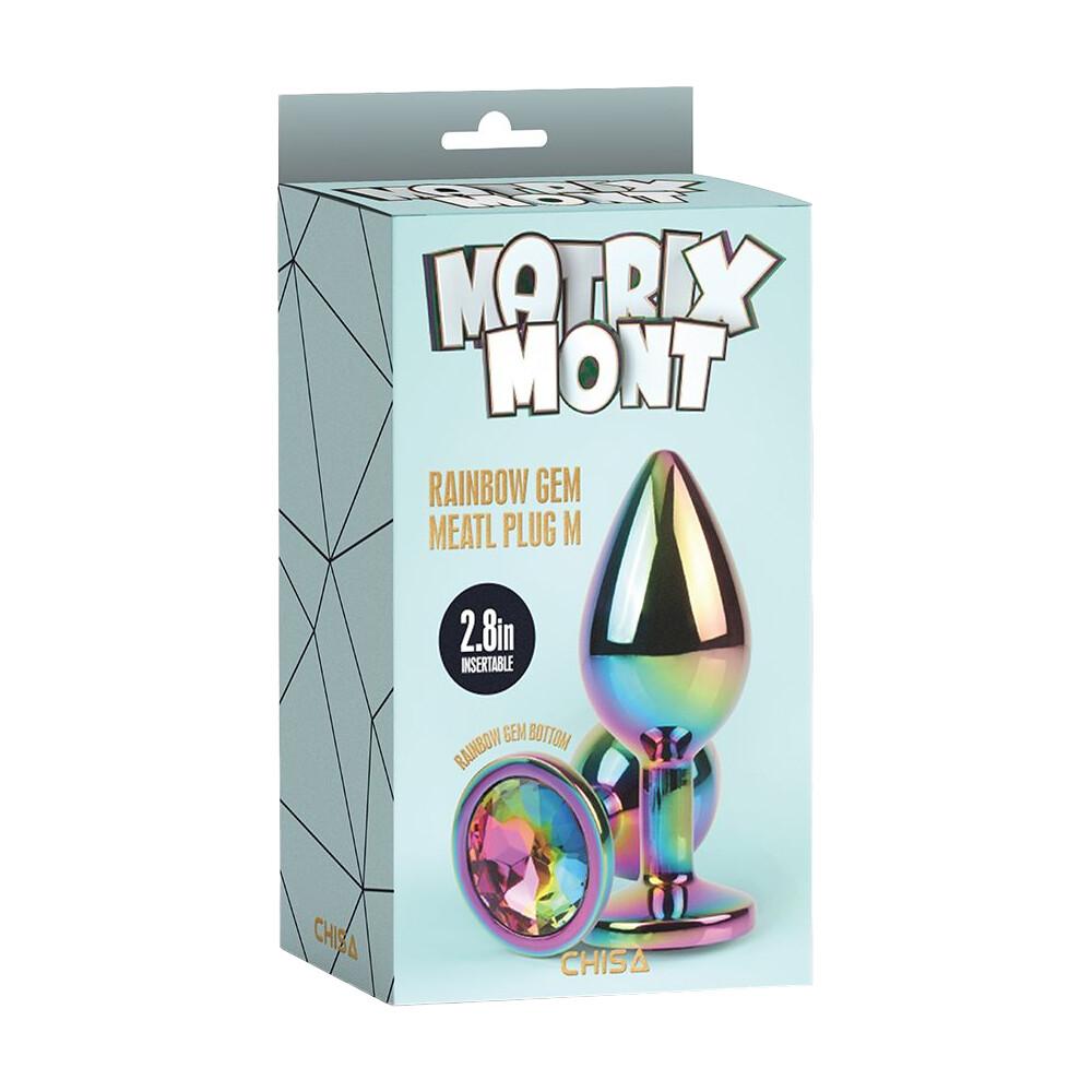 Rainbow Gem Ø 3,3 cm Plug Anale thumbnail 5
