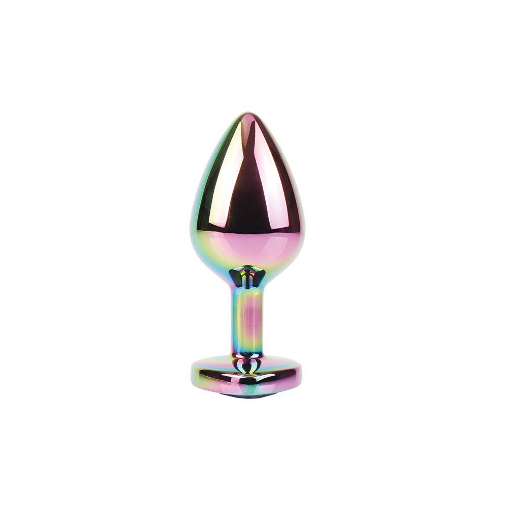 Plug Anale Rainbow Heart Gem Ø 3,3 cm thumbnail 4