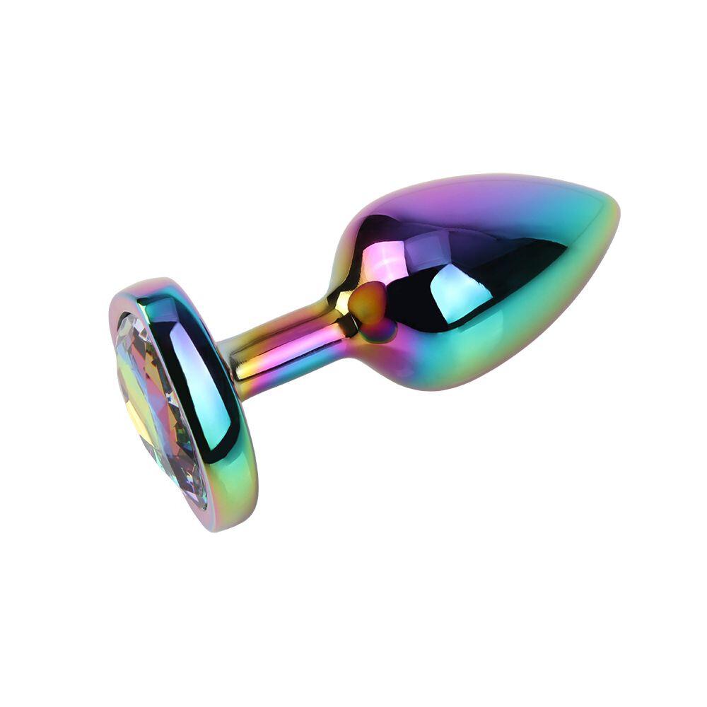 Plug Anale Rainbow Heart Gem Ø 2,7 cm thumbnail 3