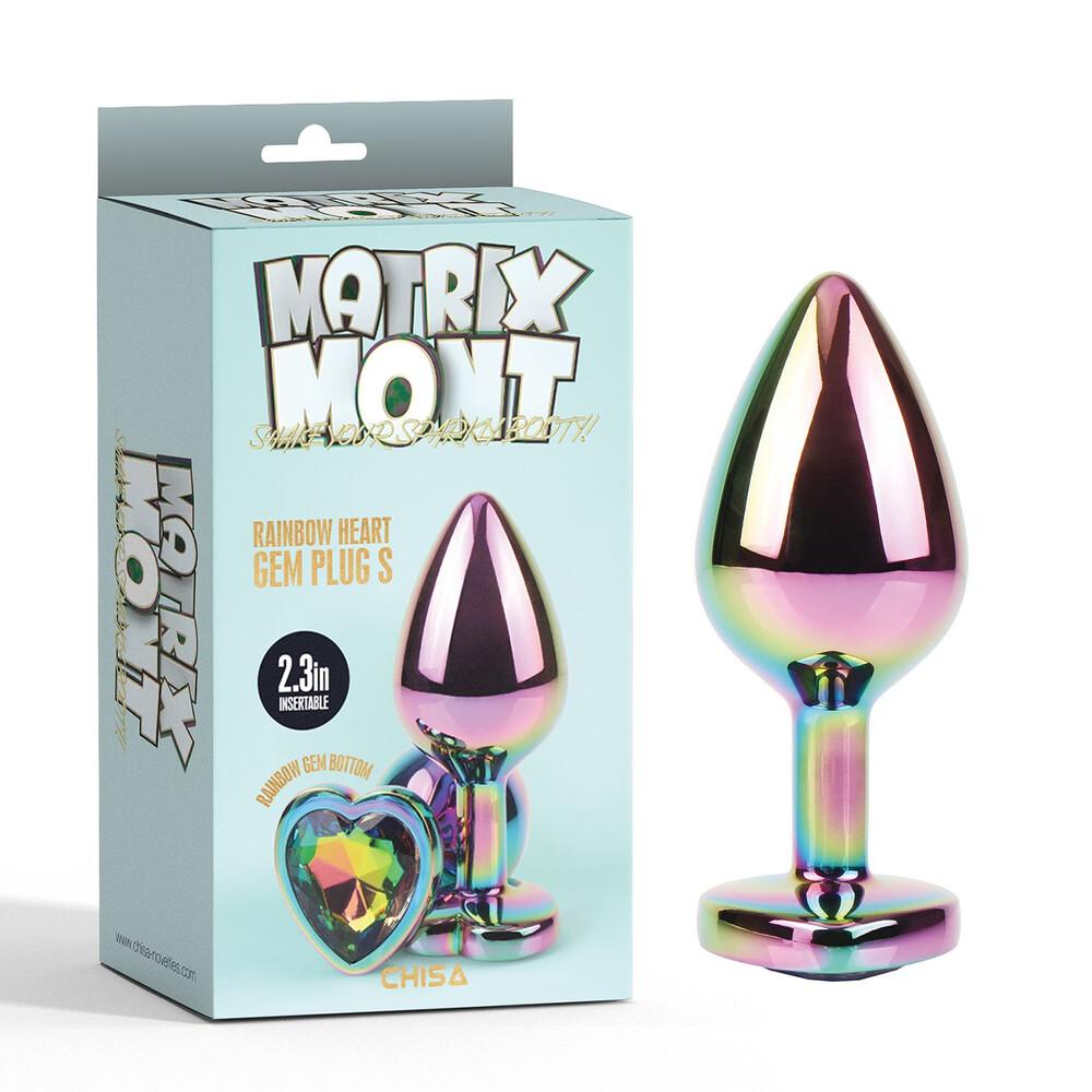 Plug Anale Rainbow Heart Gem Ø 2,7 cm thumbnail 6