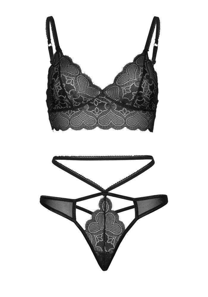 Completino Sexy Sweetheart Bralette Nero thumbnail 5