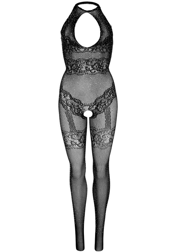 Tuta Sexy Seamless Fishnet Nero thumbnail 6