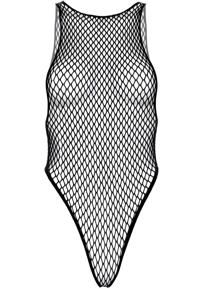 Body Sexy Net Snap Crotch Tank Nero thumbnail 7