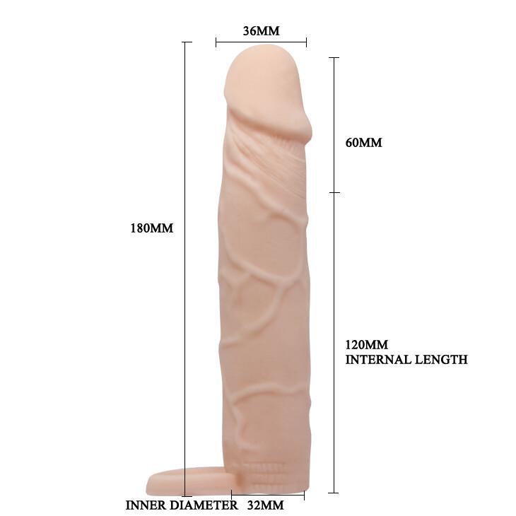 Guaina e Prolunga Pene ExtenX Large 18 cm thumbnail 8