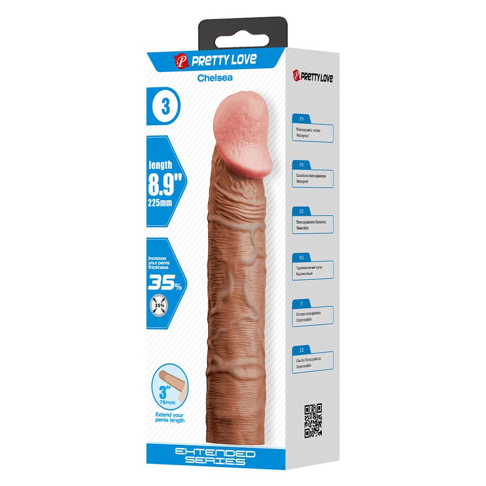 Guaina e Prolunga Pene Derek 21,5 cm thumbnail 12