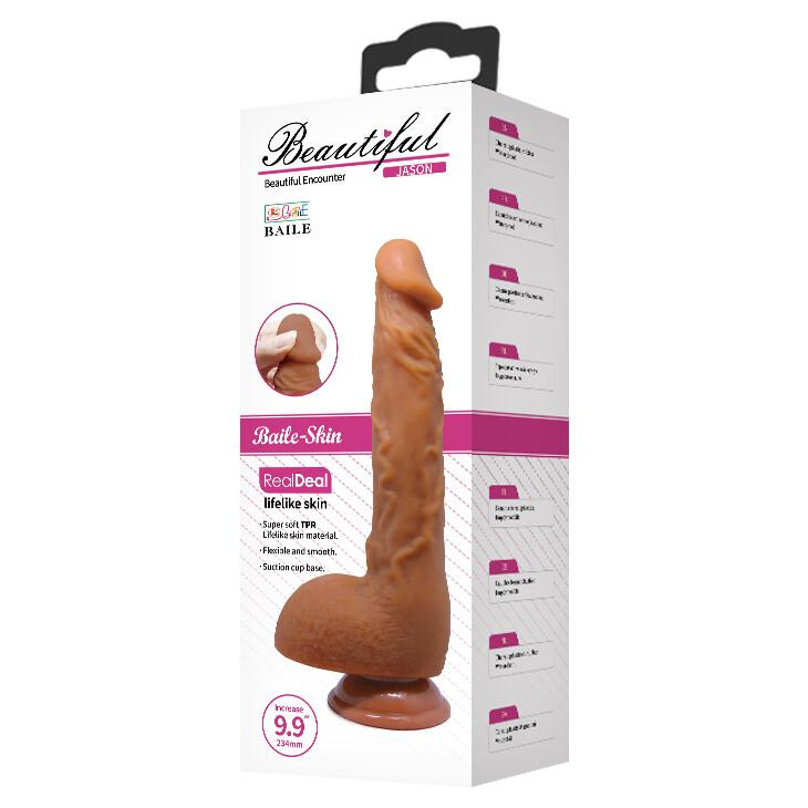 Vibratore Realistico Beautiful Jason 25 cm thumbnail 9