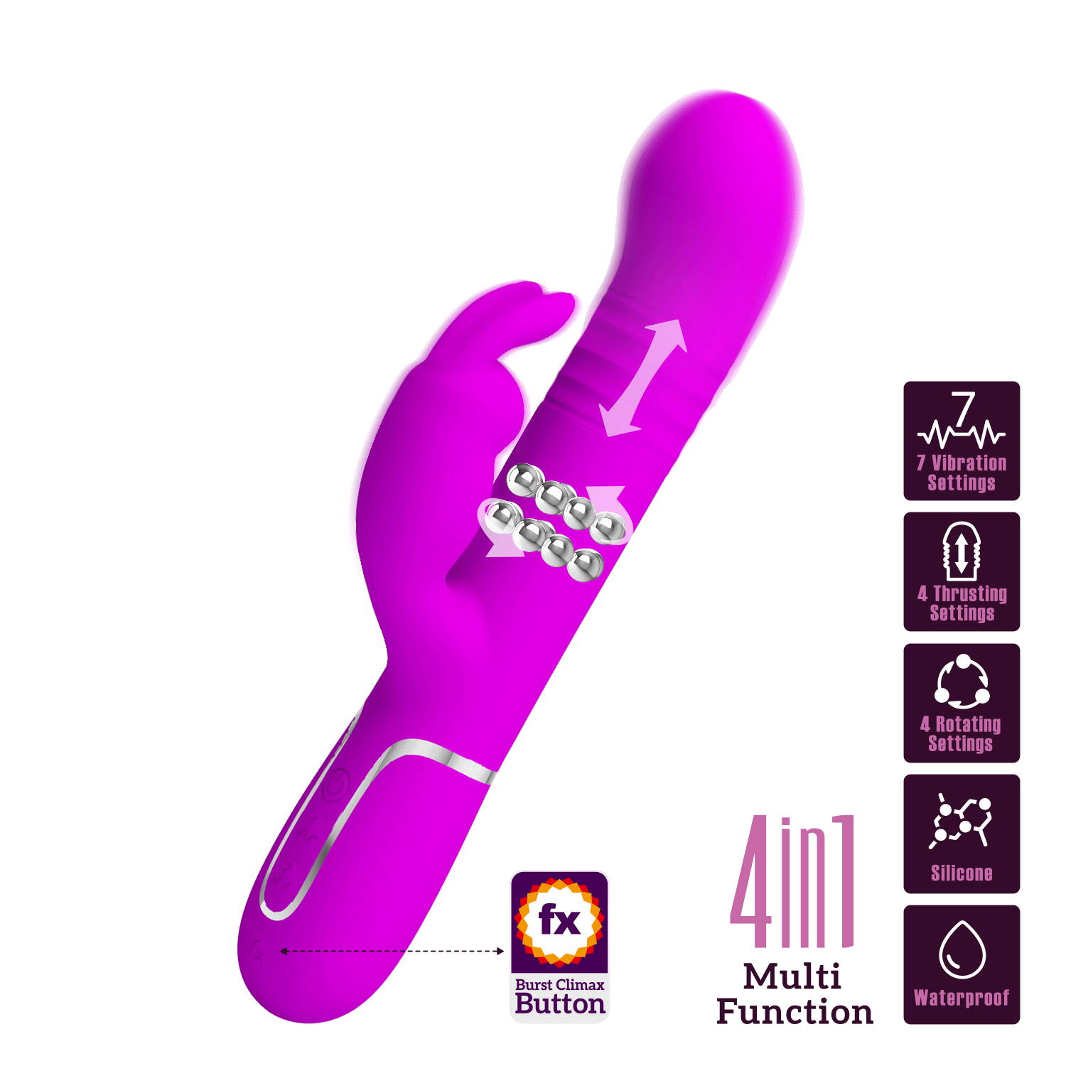Vibratore Rabbit Coale thumbnail 2