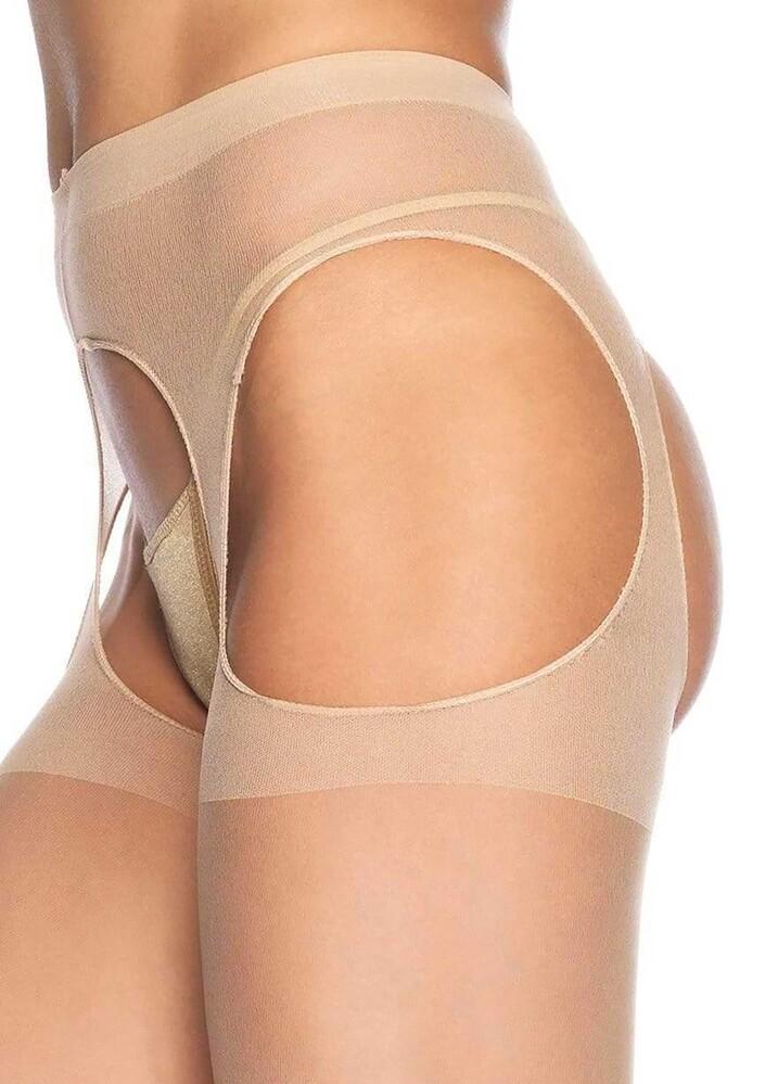 Collant sheer suspender nude thumbnail 2