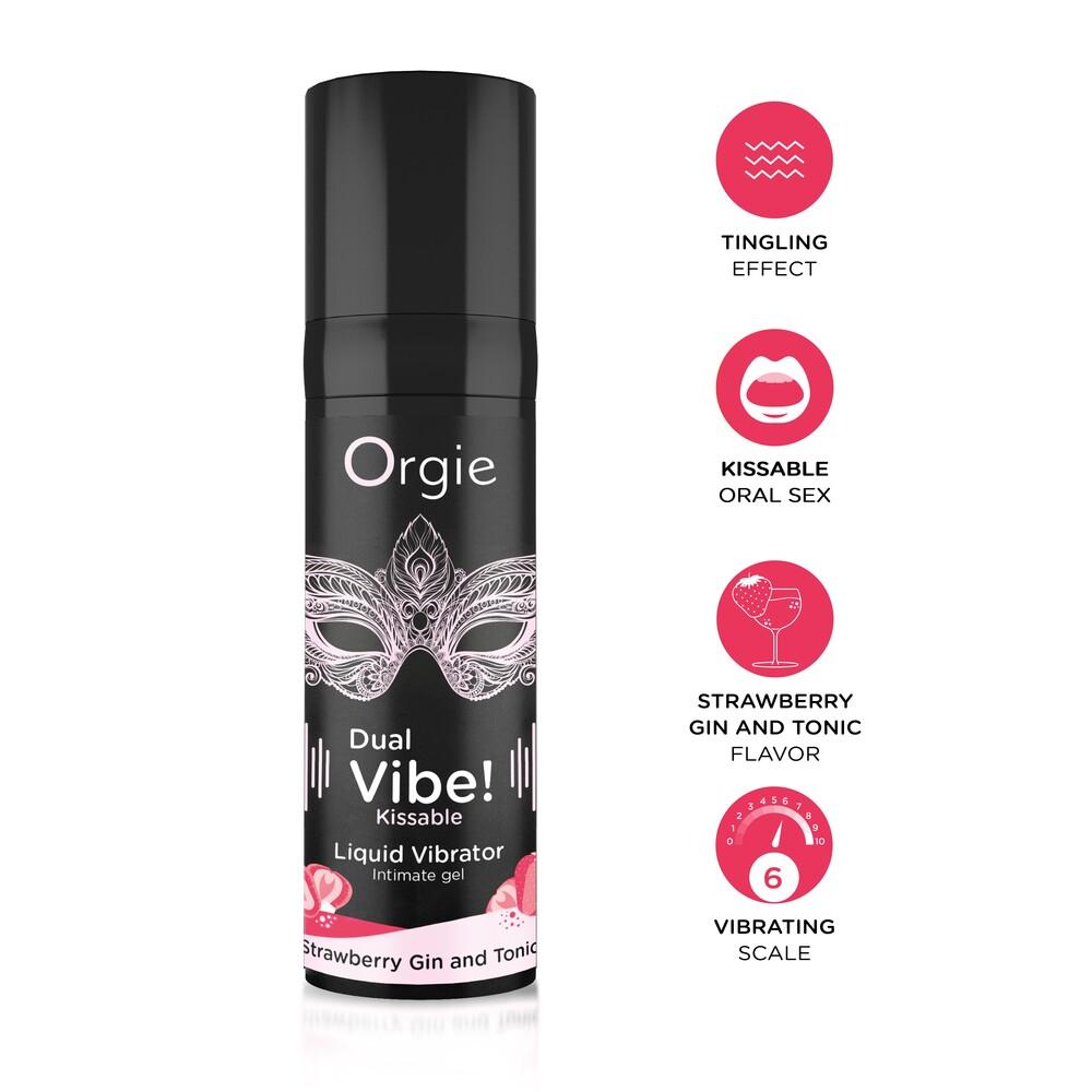 Vibratore Liquido Dual Vibe Strawberry Gin And Tonic 15ml thumbnail 3