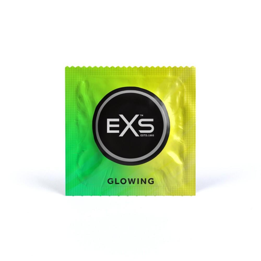 Preservativi Fluorescenti EXS Glow In The Dark thumbnail 2